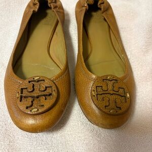 Tory Burch Brown Leather Loafers